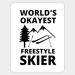 World's Okayest Freestyle Skier - Skiing Magnet